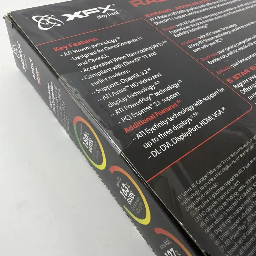XFX ATI Radeon HD 5450 (HD-545X-ZQH2) 1GB / 1GB (max) DDR3 SDRAM PCI Express 2.1